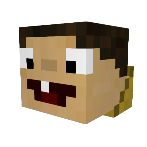 azjat_ Minecraft avatar head, 3D render