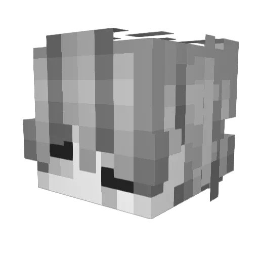 azkapakekz Minecraft avatar head, 3D render