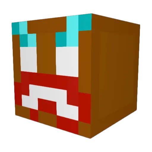 azkiul Minecraft avatar head, 3D render