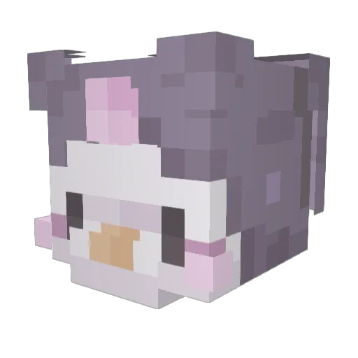 azlai Minecraft avatar head, 3D render
