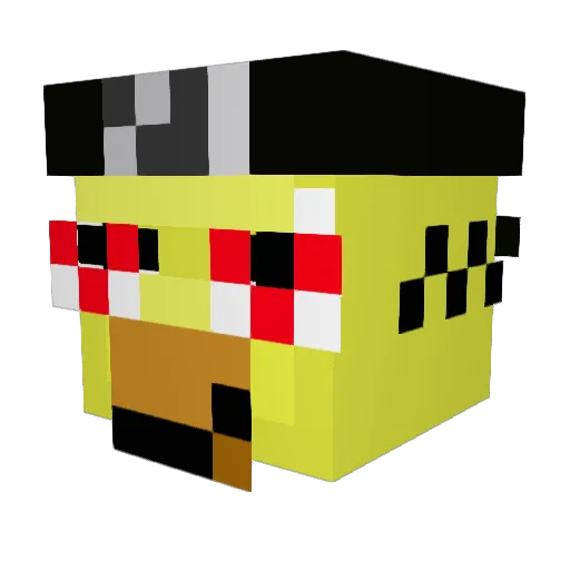azlh25 Minecraft avatar head, 3D render