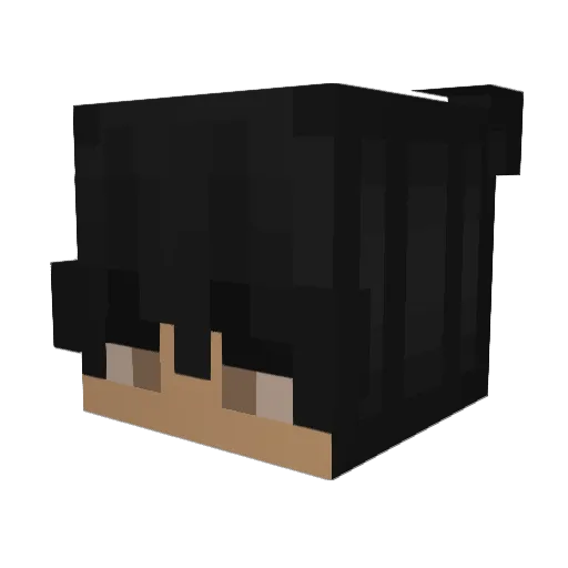 azmentix Minecraft avatar head, 3D render