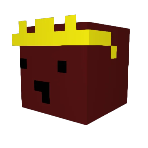 aznda Minecraft avatar head, 3D render