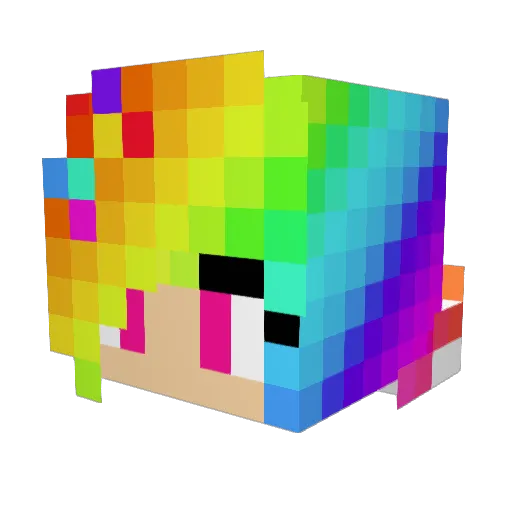 aznfolife Minecraft avatar head, 3D render