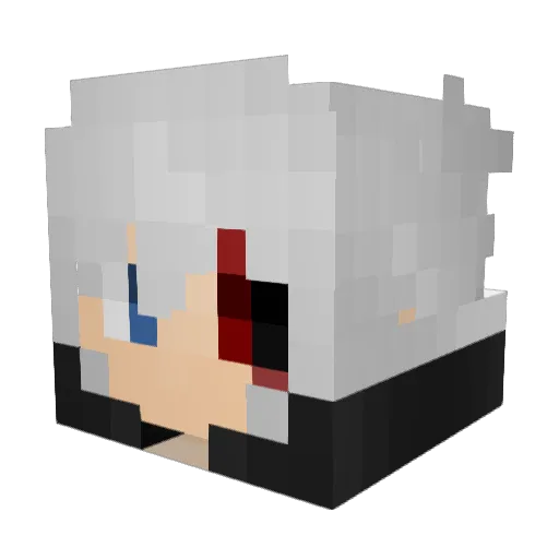 aznman14 Minecraft avatar head, 3D render