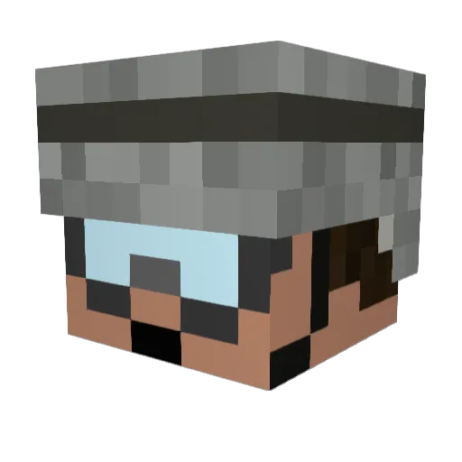 aznspwn3 Minecraft avatar head, 3D render