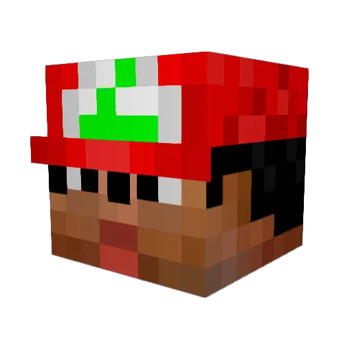 aznthunder Minecraft avatar head, 3D render