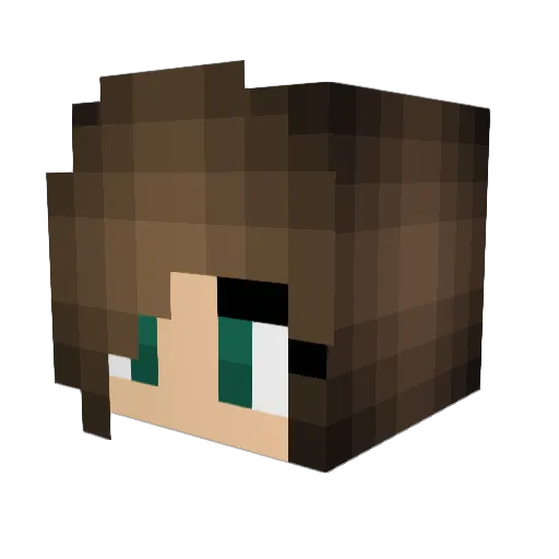 azomerc26 Minecraft avatar head, 3D render