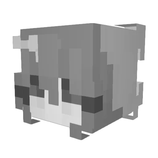 azonositas Minecraft avatar head, 3D render