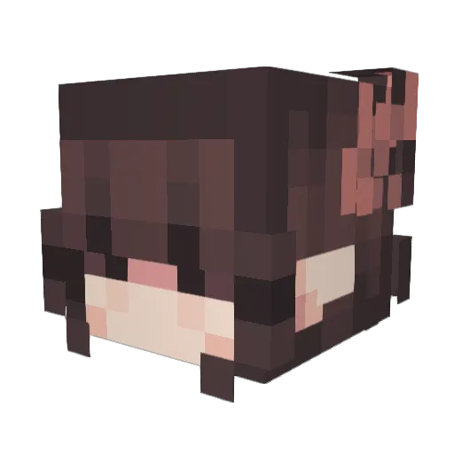 azraxami Minecraft avatar head, 3D render