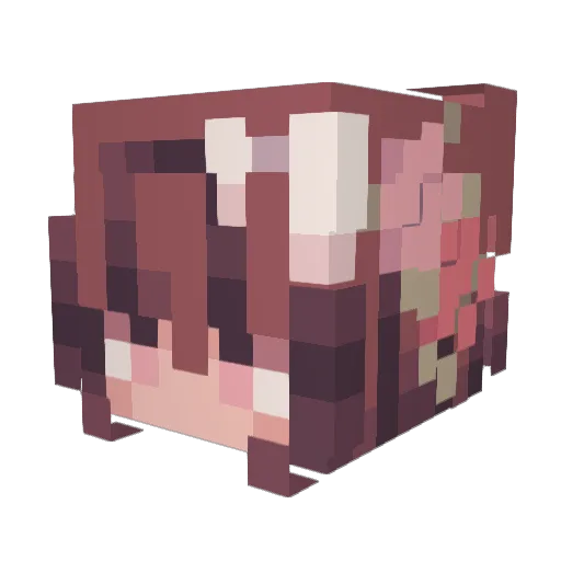 azriel1_ Minecraft avatar head, 3D render