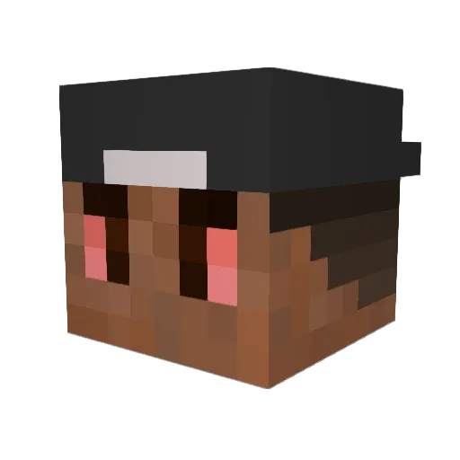 azte420 Minecraft avatar head, 3D render