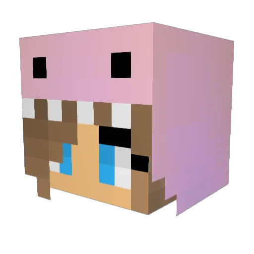 azteca100 Minecraft avatar head, 3D render