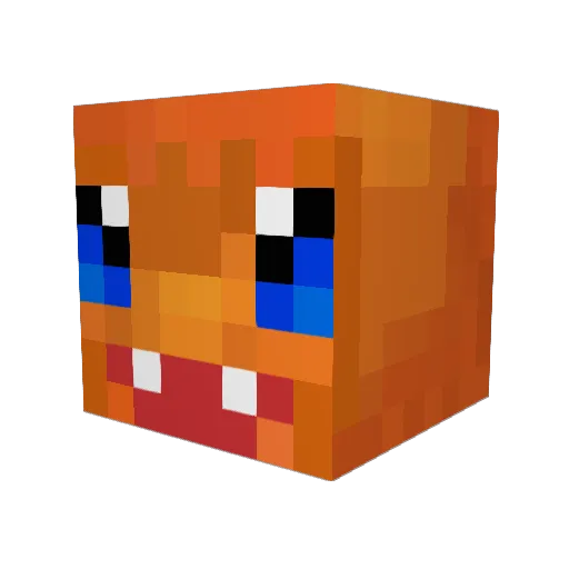 aztroz Minecraft avatar head, 3D render