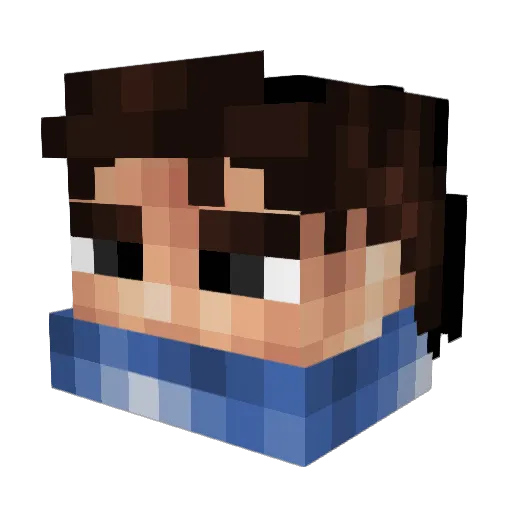 azuck1 Minecraft avatar head, 3D render
