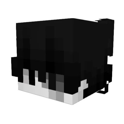 azuhan Minecraft avatar head, 3D render