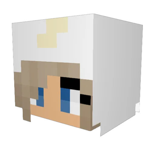 azuki1370 Minecraft avatar head, 3D render