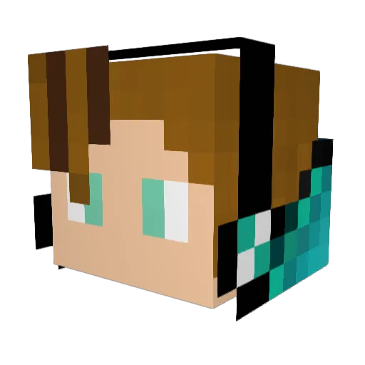 azul9911 Minecraft avatar head, 3D render