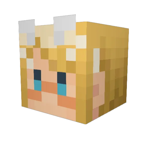 azunyan0206 Minecraft avatar head, 3D render
