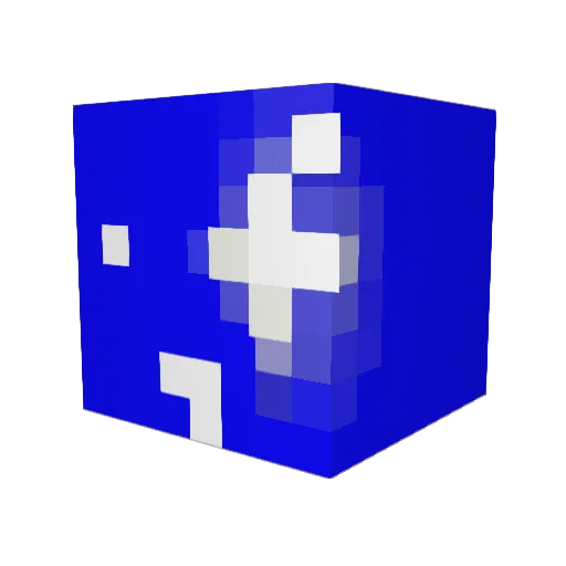 azura1c Minecraft avatar head, 3D render