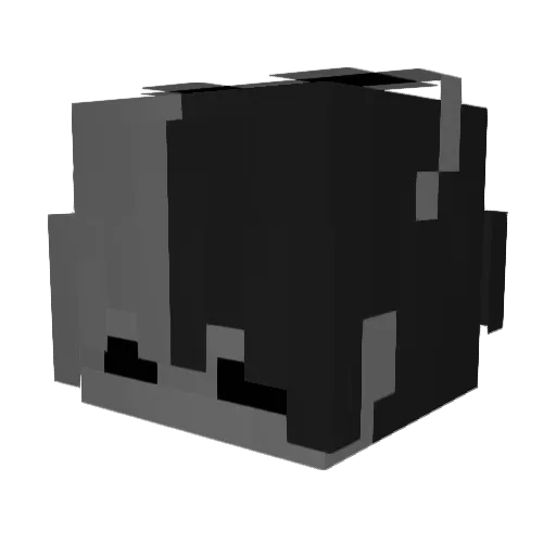 azurarutlan Minecraft avatar head, 3D render