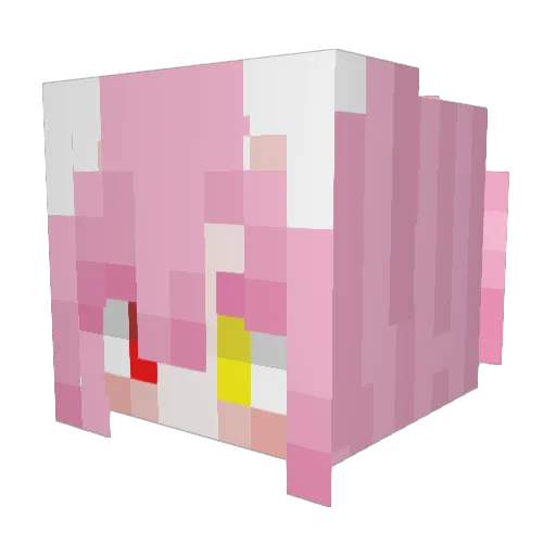 azure112 Minecraft avatar head, 3D render
