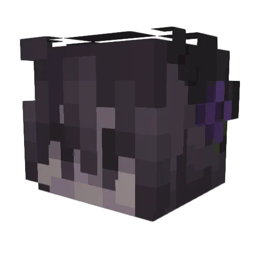 azureIRL Minecraft avatar head, 3D render