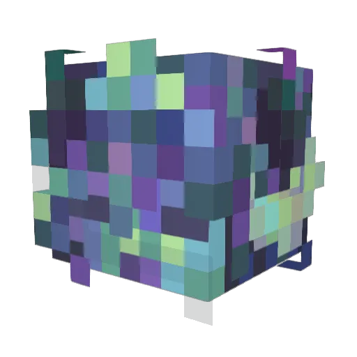 azurerinn Minecraft avatar head, 3D render