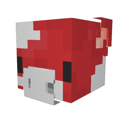 azurikie Minecraft avatar head, 3D render