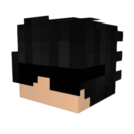 azus14 Minecraft avatar head, 3D render