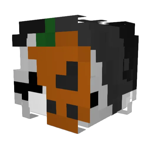 azyrie Minecraft avatar head, 3D render
