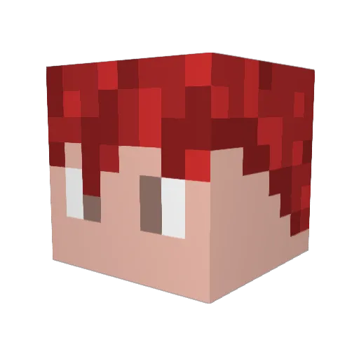azza1120 Minecraft avatar head, 3D render