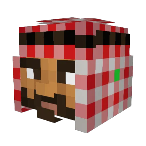 azza1515 Minecraft avatar head, 3D render