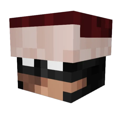 azza____ Minecraft avatar head, 3D render