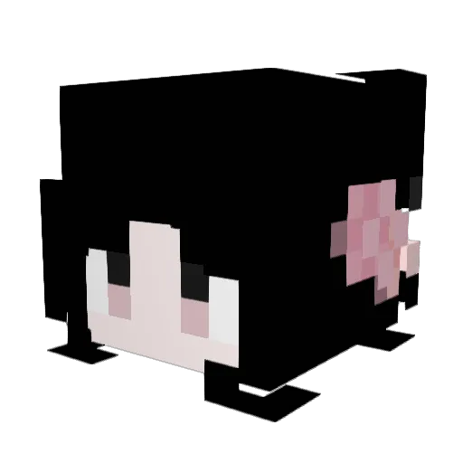 azzraal Minecraft avatar head, 3D render