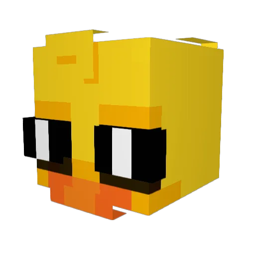 b00bl3 Minecraft avatar head, 3D render