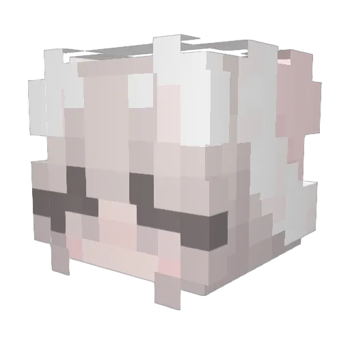 b00bluver Minecraft avatar head, 3D render