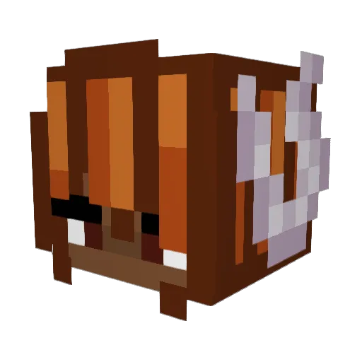 b00ked_ Minecraft avatar head, 3D render