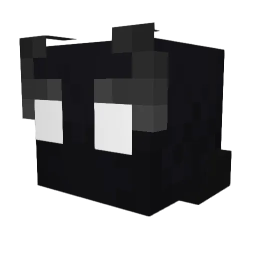 b0990 Minecraft avatar head, 3D render