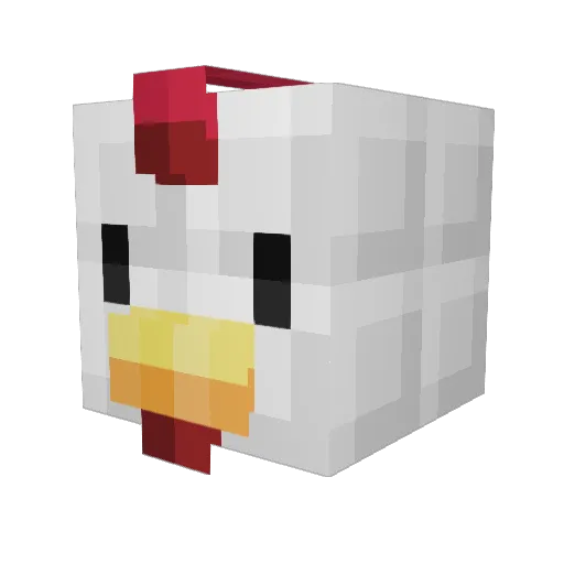 b0bro33 Minecraft avatar head, 3D render