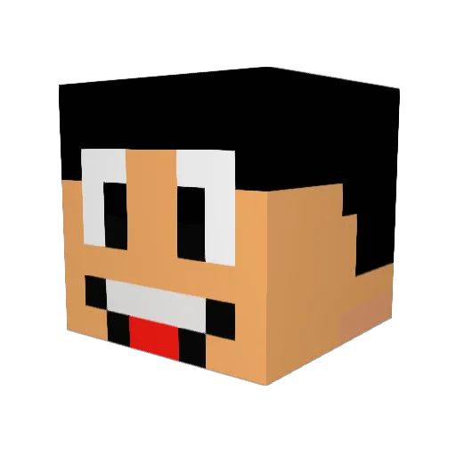 b0bst3r Minecraft avatar head, 3D render