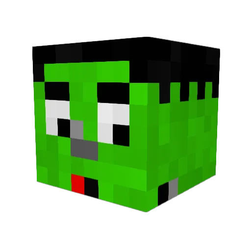 b0bzilla Minecraft avatar head, 3D render