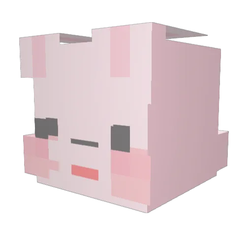 b0geul Minecraft avatar head, 3D render