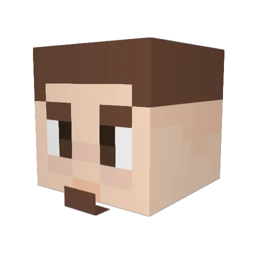b0lekk Minecraft avatar head, 3D render