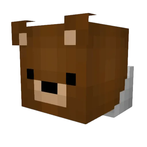 b0ll0w Minecraft avatar head, 3D render