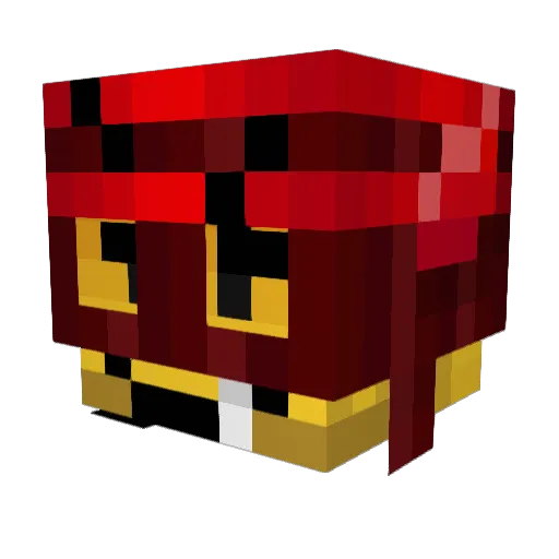 b0mb00r Minecraft avatar head, 3D render