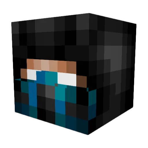 b0nsaiuwu Minecraft avatar head, 3D render