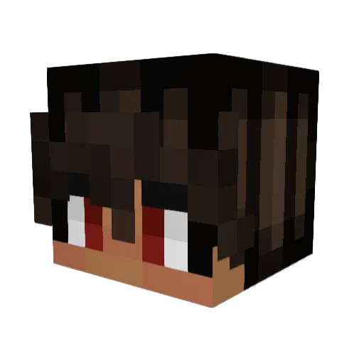 b0rckzilla Minecraft avatar head, 3D render