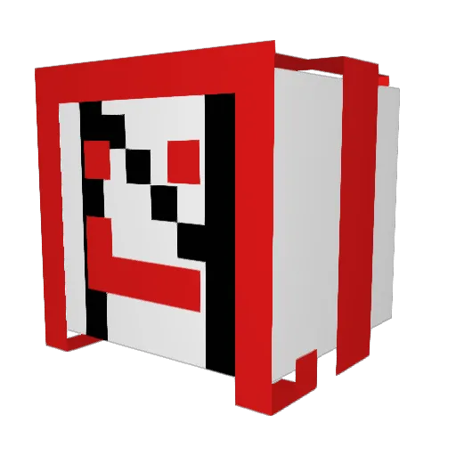 b0rna Minecraft avatar head, 3D render