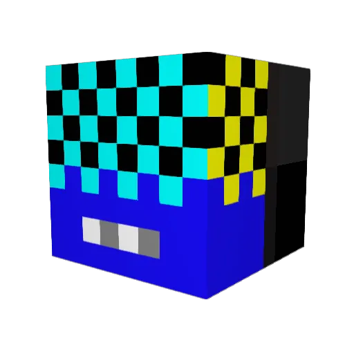 b10hzrd Minecraft avatar head, 3D render